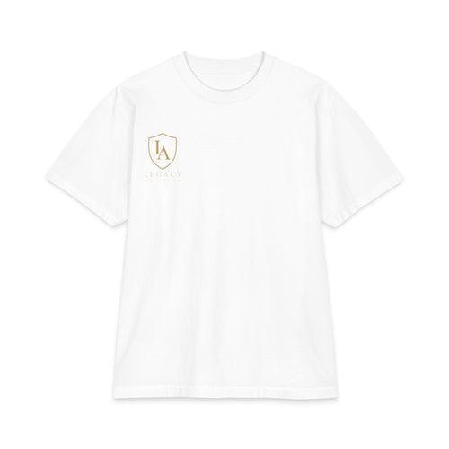 HEAVY WEIGHT T-Shirt — "Built Daily. Earned Yearly. Remembered Forever."